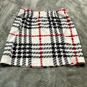 SHEIN plaid mini skirt